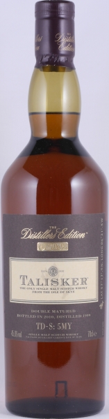 Talisker 1999 11 Years Distillers Edition 2010 Special Release TD-S: 5MY Isle of Skye Single Malt Scotch Whisky 45,8%