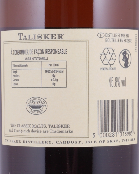 Talisker 1999 11 Years Distillers Edition 2010 Special Release TD-S: 5MY Isle of Skye Single Malt Scotch Whisky 45,8%