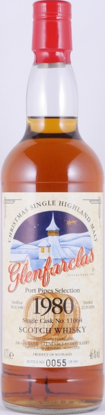 Glenfarclas 1980 23 Years Port Pipe Cask No. 11064 Christmas Edition Highland Single Malt Scotch Whisky 46,0%