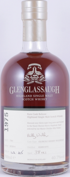 Glenglassaugh 1975 38 Years Oloroso Sherry Hogshead Cask No. 7301 Highland Single Malt Scotch Whisky 40,7%