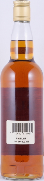 Balblair 1966 37 Years Gordon und MacPhail Licensed Bottling Gold Screw Cap Highland Single Malt Scotch Whisky 40,0%