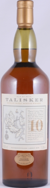 Talisker 10 Years Map Label Classic Malts Isle of Skye Single Malt Scotch Whisky 45.8% 1.0 L