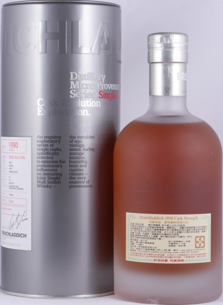 Bruichladdich 1990 19 Years American Oak Cask No. 23 Micro-Provenance Islay Single Malt Scotch Whisky 53.8%