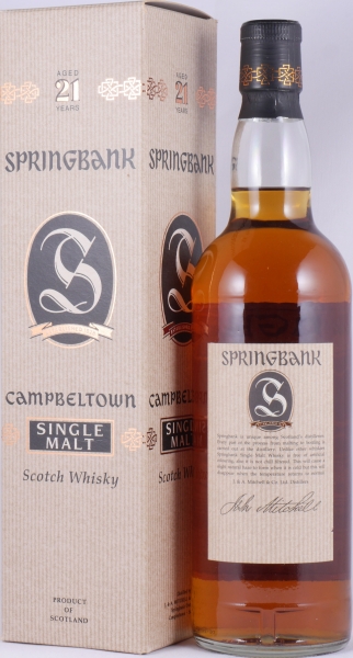 Springbank 21 Years Limited Edition Release 2000 Campbeltown Single Malt Scotch Whisky 46.0%