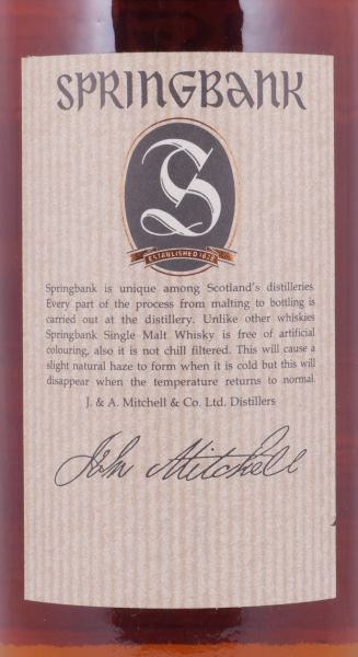 Springbank 21 Years Limited Edition Release 2000 Campbeltown Single Malt Scotch Whisky 46.0%