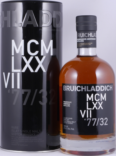 Bruichladdich 1977 MCMLXXVII DNA_2 Release 32 Years American Oak Bourbon Rare Islay Single Malt Scotch Whisky 47.4%