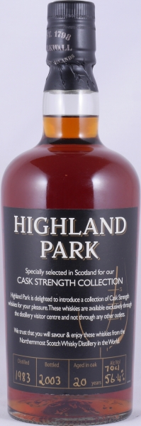 Highland Park 1983 20 Years Sherry Cask Distillery-only Single Cask Collection Orkney Islands Single Malt Scotch Whisky 56,4%