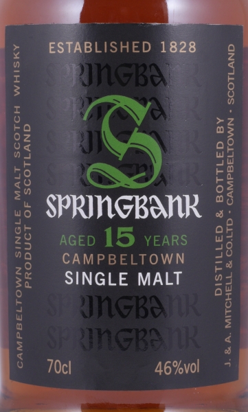 Springbank 15 Years Release 2012 Campbeltown Single Malt Scotch Whisky 46,0%