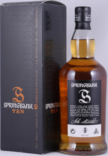 Springbank 10 Years Bourbon and Sherry Casks Release 2012 Black Label Campbeltown Single Malt Scotch Whisky 46.0%