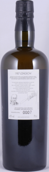 Longrow 1987 15 Years Oak Cask No. 114 Samaroli Very Limited Edition Campbeltown Single Malt Scotch Whisky Cask Strength 45.0%