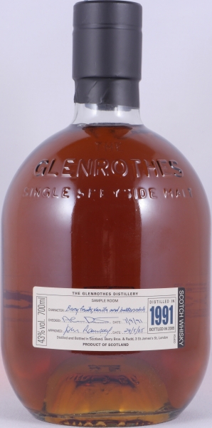 Glenrothes 1991 13 Years Vintage Limited Edition Speyside Single Malt Scotch Whisky 43,0%