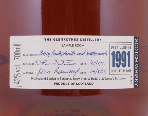 Glenrothes 1991 13 Years Vintage Limited Edition Speyside Single Malt Scotch Whisky 43,0%