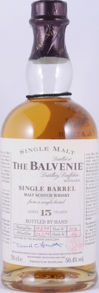 Balvenie 1979 15 Years Oak Cask No. 2436 Single Barrel Highland Single Malt Scotch Whisky 50,4%