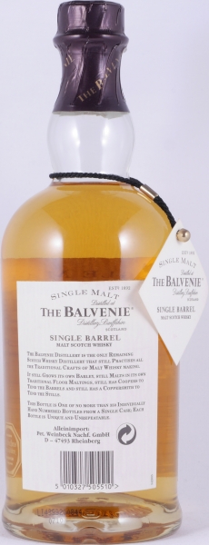 Balvenie 1979 15 Years Oak Cask No. 2436 Single Barrel Highland Single Malt Scotch Whisky 50,4%