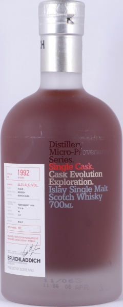 Bruichladdich 1992 18 Years Bourbon / Pedro Ximenez Cask No. 002 Micro-Provenance Series Islay Single Malt Scotch Whisky 44,3%