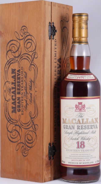 Macallan Gran Reserva 1979 18 Years Sherry Wood Highland Single Malt Scotch Whisky 40.0%