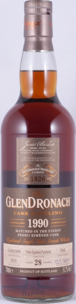 Glendronach 1990 28 Years Pedro Ximenez Sherry Puncheon Cask No. 7905 Highland Single Malt Scotch Whisky 51,7%