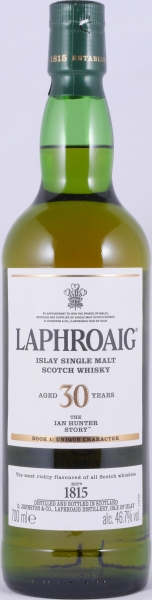 Laphroaig 30 Years The Ian Hunter Story Book 1: The Unique Character Islay Single Malt Scotch Whisky 46,7%