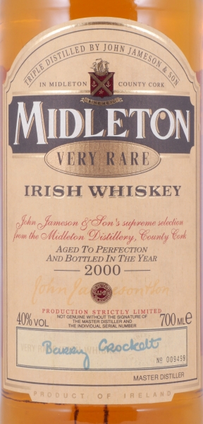 Midleton Very Rare 2000 Limited Edition Blended Irish Whiskey 40,0%