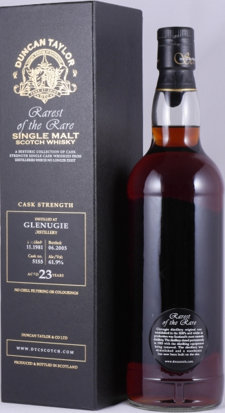 Glenugie 1981 23 Years Sherry Cask No. 5155 Duncan Taylor Rarest of the Rare Highland Single Malt Scotch Whisky 61,9%