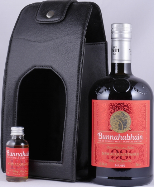 Bunnahabhain 1986 34 Years New Acquaintance Release 2020 Oloroso Sherry und American Oak Casks Islay Single Malt Scotch Whisky 41,5%