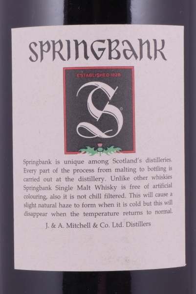 Springbank 12 Years 100° Proof Green Thistle Sherry Casks Campbeltown Single Malt Scotch Whisky 50,0%