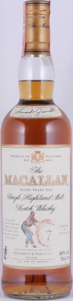 Macallan 7 Years Sherry Wood Armando Giovinetti Special Selection Highland Single Malt Scotch Whisky 40,0%