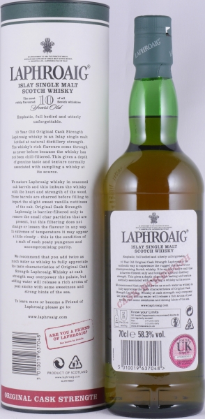 Laphroaig 10 Years Cask Strength Batch 002 Limited Release 2010 Islay Single Malt Scotch Whisky 58,3%