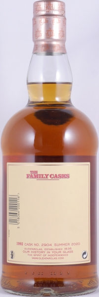 Glenfarclas 1992 28 Years The Family Casks 1st Fill Sherry Butt Cask No. 2904 Highland Single Malt Scotch Whisky 55.9%