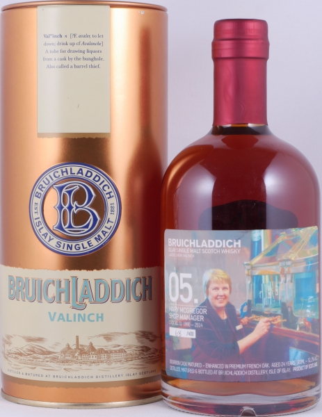 Bruichladdich 1990 24 Years Bourbon/Premium French Oak Cask No. 31 The Laddie Crew Valinch 05 Marie McGregor Islay Single Malt Scotch Whisky 51.1%