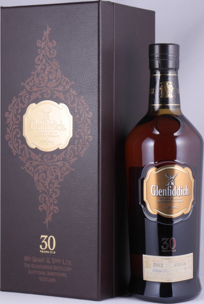 Glenfiddich 30 Years Cask Selection No. 00034 Release 2013 Speyside Single Malt Scotch Whisky Leather Box 43,0%