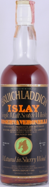 Bruichladdich 1966 21 Years Sherry Wood Riserva Veronelli Moon Import Islay Single Malt Scotch Whisky Cask Strength 53,5%