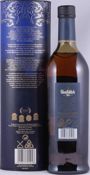 Glenfiddich 30 Years 40th Anniversary of the Visitor Center Limited Release Speyside Pure Single Malt Scotch Whisky 40,0%