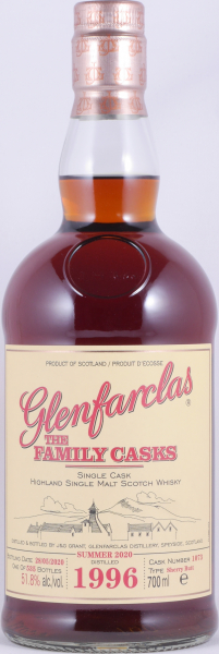 Glenfarclas 1996 24 Years The Family Casks First Fill Sherry Butt Cask No. 1073 Highland Single Malt Scotch Whisky 51,8%