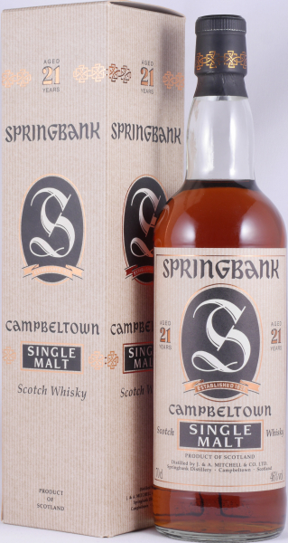 Springbank 21 Years Limited Edition Release 2000 for Benelux Campbeltown Single Malt Scotch Whisky 46.0%