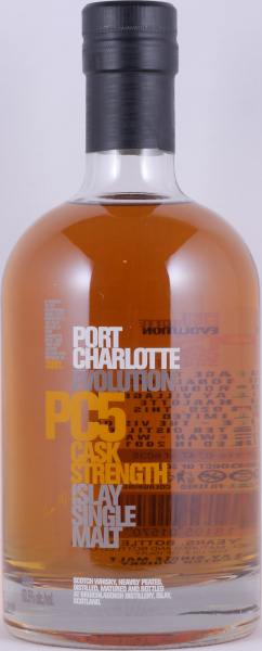 Bruichladdich 2001 5 Years Port Charlotte PC5 Evolution Bourbon Casks Islay Single Malt Scotch Whisky 63.5%