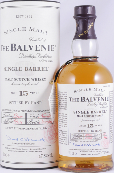 Balvenie 1988 15 Years Single Barrel Cask No. 6314 Highland Single Malt Scotch Whisky 47,8%