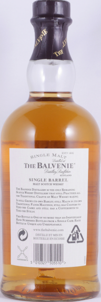 Balvenie 1988 15 Years Single Barrel Cask No. 6314 Highland Single Malt Scotch Whisky 47,8%