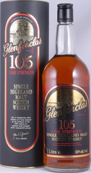 Glenfarclas 105 Cask Strength Kiln Label Black Screw Cap Highland Single Malt Scotch Whisky 60.0% 1.0L