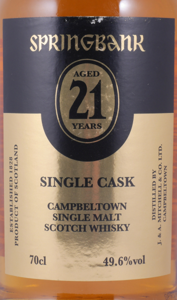 Springbank 1995 21 Years Oloroso Sherry Butt Single Cask Edition 2016 Campbeltown Single Malt Scotch Whisky 49.6%