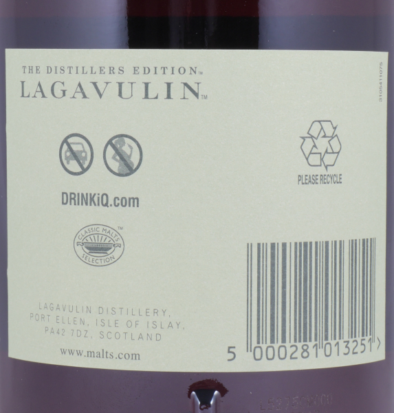 Lagavulin 1999 16 Years Distillers Edition 2015 Special Release lgv.4/504 Islay Single Malt Scotch Whisky 43.0% 1.0L