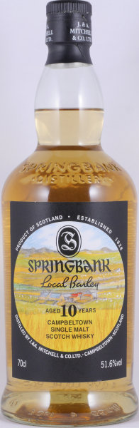 Springbank 2011 10 Years Local Barley Release 2021 Bourbon Casks Campbeltown Single Malt Scotch Whisky Cask Strength 51,6%