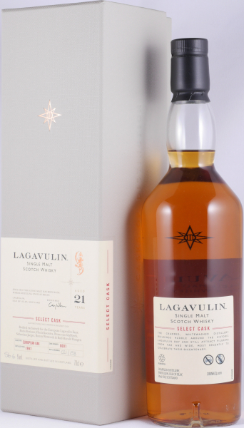 Lagavulin 1997 21 Years European Oak Cask No. 0001 Select Cask Limited Single Cask Edition Islay Single Malt Scotch Whisky Cask Strength 56,6%