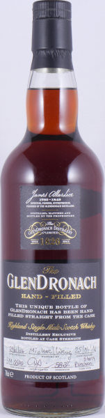 Glendronach 2004 12 Years Sherry Puncheon Cask No. 5520 Distillery Managers Exclusive Hand-Filled Highland Single Malt Scotch Whisky 58,3%