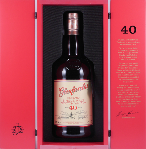 Glenfarclas 40 Years Oloroso Sherry Casks Warehouse Limited Edition Release 2020 Highland Single Malt Scotch Whisky 43.0%