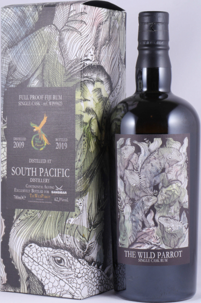 South Pacific 2009 10 Years Single Cask No. WP09623 The Wild Parrott Full Proof Fiji Rum 62,3%