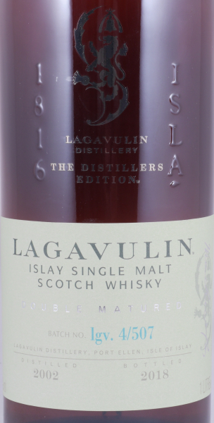 Lagavulin 2002 16 Years Distillers Edition 2018 Special Release lgv.4/507 Islay Single Malt Scotch Whisky 43.0% 1.0L