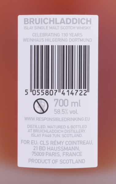 Bruichladdich 2009 11 Years 2nd Fill Pauillac Cask No. 3322 Micro-Provenance Single Cask Evolution Islay Single Malt Scotch Whisky 58,5%