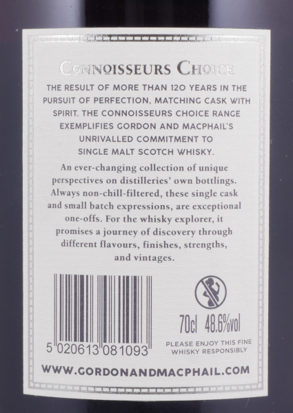 Linkwood 1990 30 Years First Fill Sherry Butt Cask No. 6961 Gordon und MacPhail Connoisseurs Choice Cask Strength Speyside Single Malt Scotch Whisky 48,6%