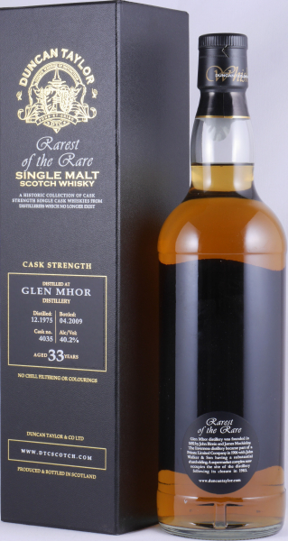 Glen Mhor 1975 33 Years Oak Cask No. 4035 Duncan Taylor Rarest of the Rare Highland Single Malt Scotch Whisky 40,2%